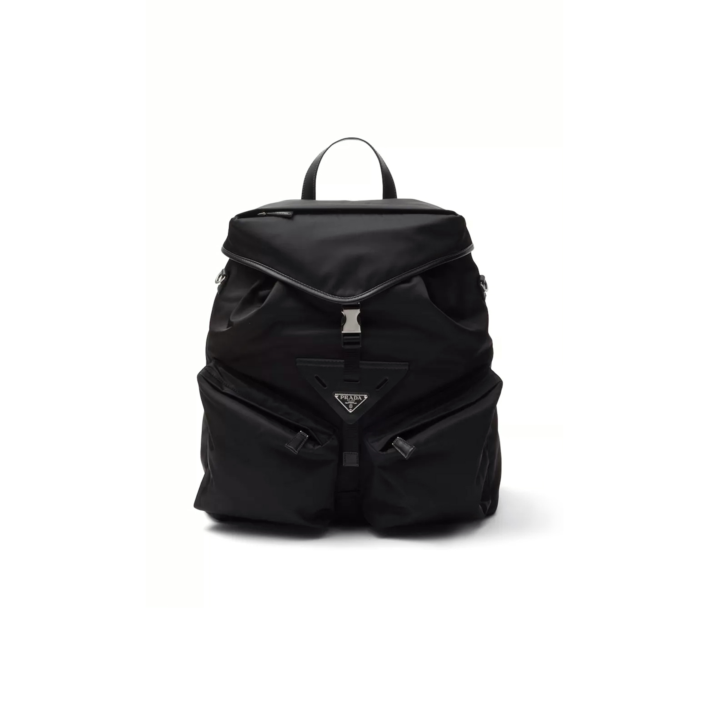 PRADA RE-NYLON LEATHER-TRIMMED BACKPACK 2VZ108 (45*38*18cm)